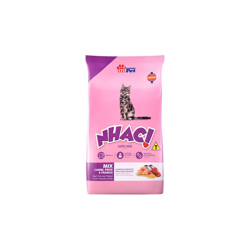 NHAC! Gato Mix Carne/Peixe/Frango | Pacote com 1kg