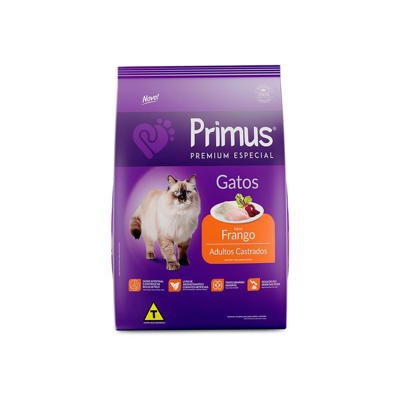 Primus Gatos Adultos Castrados Frango Saco de 10,1kg