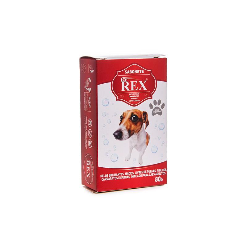 Sabonete Rex Anti Pulgas | Caixa com 48x80g